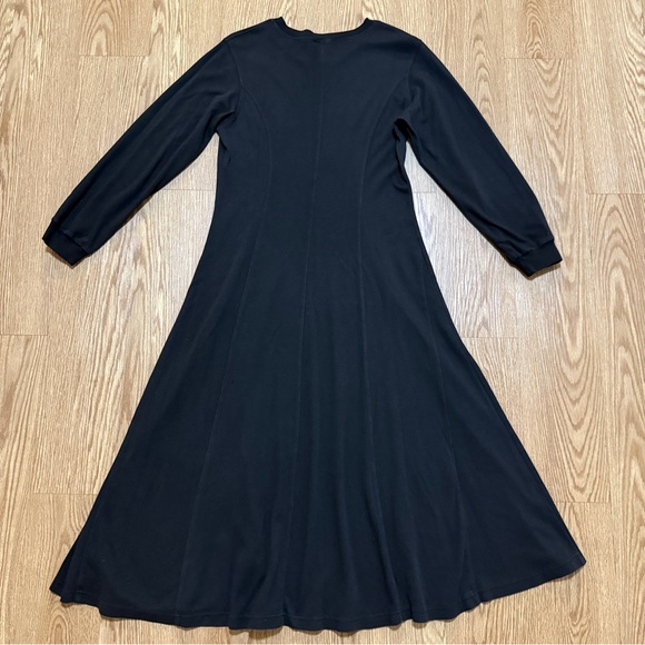 FADS Classic Long Sleeve Dress Black Women's Size M - Picture 4 of 7